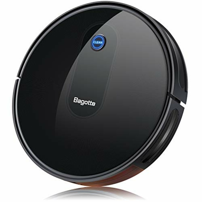 Bagotte BG600 Robot Vacuum Cleaner Mop,Upgraded 1500Pa Strong Suction, 2.7 in, Super Quiet