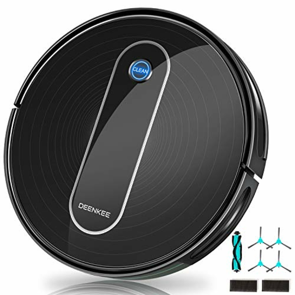 Deenkee Robot Vacuum Cleaner, 1500Pa Suction, 2.7 in SuperThin, 4