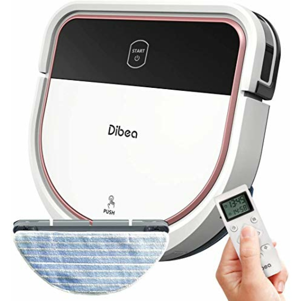 dibea Robotic Vacuum Cleaner 2 in 1 Vacuuming and Mopping Robot, Quiet