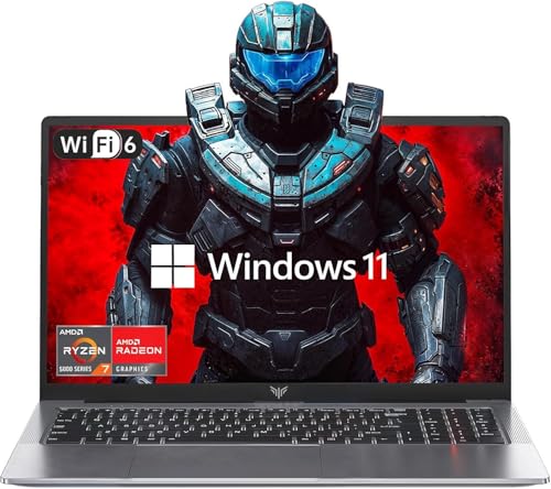 KAIGERR-Gaming-Laptop-156inch-Laptop-Computer-with-AMD-Ryzen-7-5700U8C16T-Up-to-43GHz-16GB-RAM-512GB-NVMe-SSD-Windows-11-Laptop-Radeon-RX-Vega-8-GraphicsWiFi-6-0